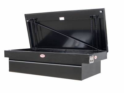 RKI Steel Cross Box Single Lid 30" Wide Black-Fullsize Trucks (C63WB)