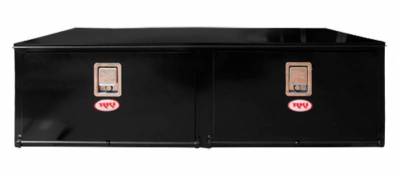 Tool Boxes - Under Body - RKI - RKI Steel Underbody Box 60x18x24 2 Doors Black (H601824-2)