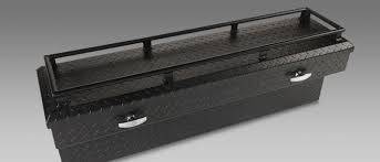 Aluminum - Camlocker Chest Boxes Aluminum - Cam-Locker - Cam-Locker CAM 48" Chest Beveled Corners Gloss Black w/Rail (TBCAM_RV48BL_RLGB)