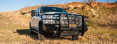 Front - Roughneck Front Bumpers - Roughneck - Roughneck    Front Bumper   w/  Receiver Tube   2015-2019  Sierra HD  (BFERG15HDR)