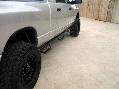 N-FAB Nerf Step 2010-2018 RAM HD Mega Cab 6.4' Bed Gas / Diesel SRW / DRW Gloss Black (D10110MC-6)