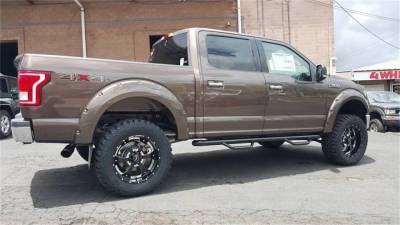 N-FAB Nerf Step 2015-2021 F-150 2018-2020 Raptor SuperCrew All Beds Gas SRW Gloss Black (F1585CC)