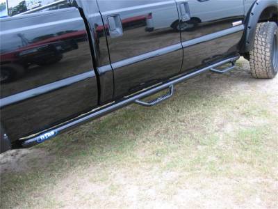 N-FAB Nerf Step 1999-2016 F-250 / F-350 Super Duty Crew Cab 8' Long Bed Gas / Diesel SRW / 99-10 DRW Gloss Black (F99115CC)