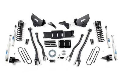 BDS 6 Inch Lift Kit w/ 4-Link, NX2 Shocks and 5" Rear Block for Ram 3500 w/6 Bolt Indexing Ring (13-18) 4WD Diesel (1603H)
