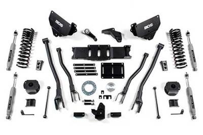 BDS 6 Inch Lift Kit w/ 4-Link and NX2 Shocks for Ram 2500 w/Rear Air Ride (14-18) 4WD Diesel (1628H)