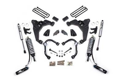 BDS 3 Inch Lift Kit FOX 2.5 Coil-Over Conversion w/Fox Shocks and Block Kit for Chevy Silverado or GMC Sierra 2500HD/3500HD w/o Overload (11-19) Diesel (724FDSC)