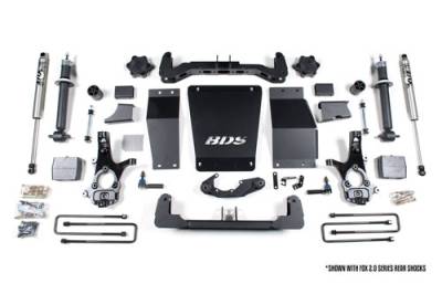 BDS 6 Inch Lift Kit w/NX2 Shocks and Block Kit for Chevy Silverado or GMC Sierra 1500 w/Cast Steel Control Arms (14-18) 4WD (710H)
