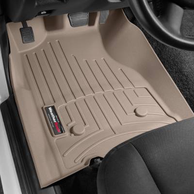 WeatherTech Front FloorLiner 1st Row Bench seat; no-flow through console; no 4x4 floor mounted shifter Tan 2020 - 2024 Chevrolet Silverado  2500 / 3500 4514911