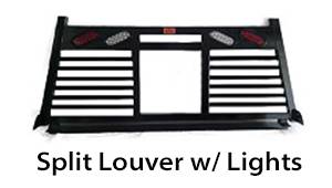 Roughneck    Bolt On Head - Split Louver  w/ Lights 2019+ Silverado/Sierra 1500 & 2020+ Silverado/Sierra 2500/3500  (BHRSLWL-GM19B)