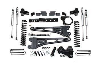 BDS 7 Inch Lift Kit w/Radius Arm, NX2 Shocks and 6" Rear Block Kit for Ford F250/F350 Super Duty (20-22) 4WD Diesel (1561H)