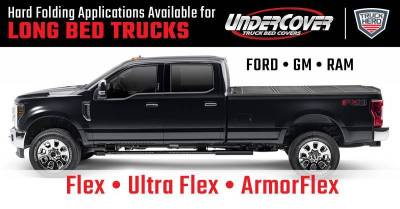 Hard Folding - Undercover Hard Folding Bed Covers - Undercover - Undercover  Armor Flex  2014-2019Classic Silverado/Sierra  1500 & 2015-2019 HD   8' Bed  (AX12025)