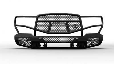 Ranch Hand Front Bumpers - Ranch Hand Midnight Front Bumper - Ranch Hand - Ranch Hand  Midnight Front Bumper W/ Guard  2019+  Silverado 1500 (MFC19HBM1)