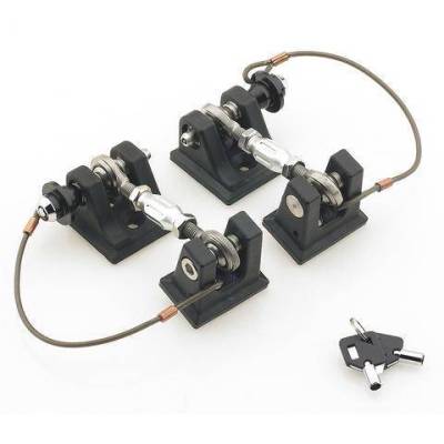 DV8   Locking Hood Hold Downs 2018-2021 Wrangler JL/ 2020-2021 Wrangler JT (D-JL-190001-LK)