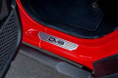 DV8  4 Door Rear Sill Plates  w/  DV8 Logo   (4 Door Only)   Jeep JL   (D-JL-180014-SIL4)