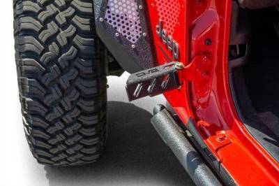 DV8  Hinge Mounted Foot Pegs -Set of 2 Wrangler JL & JK  (STJL-02)