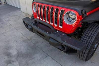DV8  Modular Front Bumper with Bull Bar 2018-2021 Wrangler JL 2020-2021 Gladiator (FBJL-10)