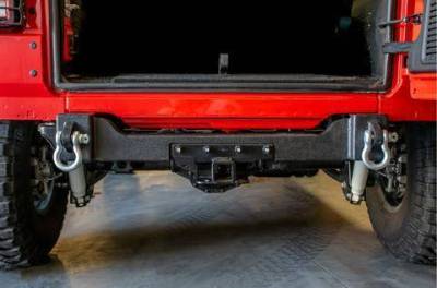 DV8  Rear Bumper Crossmember W/ Recovery Shackles 2018-2021 Wrangler JL  2/4 Door   (RBJL-04)