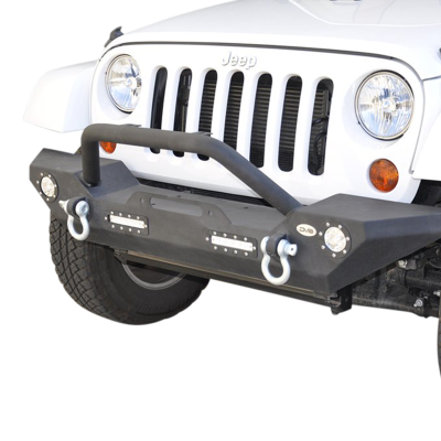 DV8 - Front Bumper   w/ LED Lights 2007-2018  Wrangler JK   (FBSHTB-07)