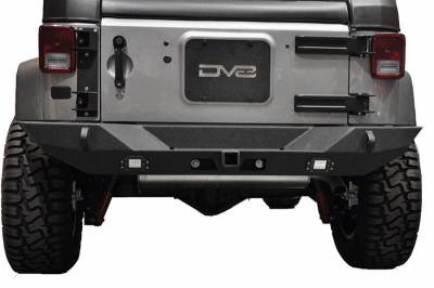 DV8 - Rear Bumper  Full Length  w/Lights 2007-2018 Wrangler JK    (Works w/ TC-6)   (RBSTTB-10)