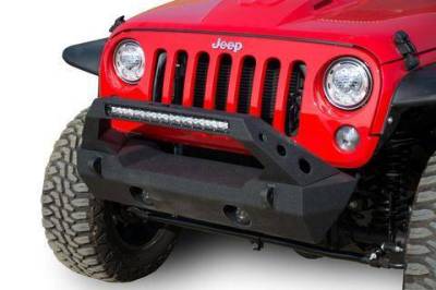 Front - DV8 Front Bumpers - DV8 Offroad - DV8 - Stubby  Front Bumper w/ Fog Lights   (FBSHTB-25)