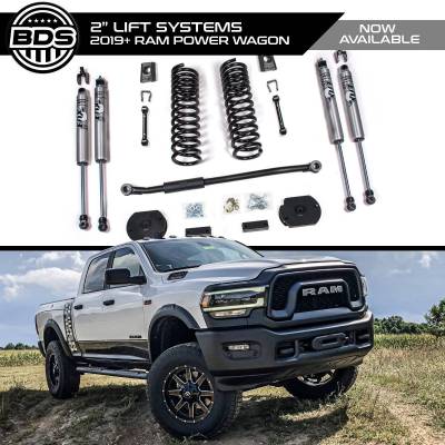 BDS 2 Inch Lift Kit w/NX2 Shocks for Ram 2500 Power Wagon (14-23) 4WD (1711H)