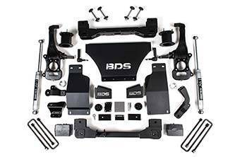 BDS 4 Inch Lift Kit w/NX2 Shocks and Front Strut Spacer for Chevy Silverado or GMC Sierra 1500 (19-24) 4WD | Gas (1800H)