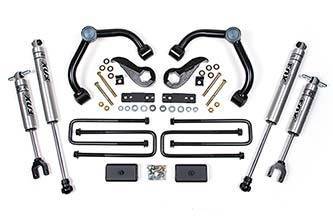BDS 3 Inch Lift Kit w/Fox Shocks and 2" Rear Block for Chevy Silverado or GMC Sierra 2500HD/3500HD (20-24) w/o Overload (760FS)
