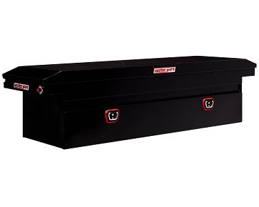 Weatherguard Low Profile Steel Saddle Box Gloss Black (120-5-03)