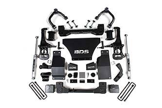 BDS 6 Inch Lift Kit w/NX2 Shocks and Strut Spacer for Chevy Silverado or GMC Sierra 1500 (19-24) 4WD Gas (1801H)