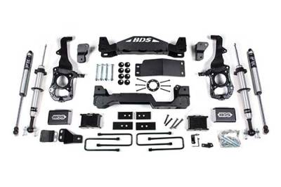 BDS 4 Inch Lift Kit FOX 2.0 Strut w/3" Rear Block Kit for Ford F150 (21-25) 4WD (1583FSR)