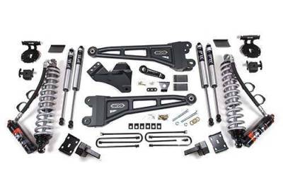 BDS 4 Inch Lift Kit w/ Radius Arm FOX 2.5 Performance Elite Coil-Over Conversion and 4" Rear Block for Ford F250/F350 Super Duty (11-16) 4WD Diesel (1596FPE)