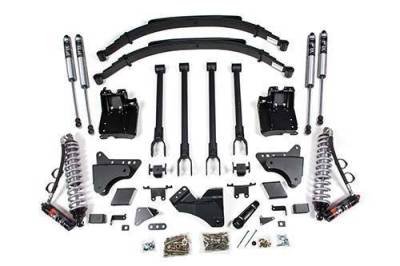 BDS 6 Inch Lift Kit w/ 4-Link FOX 2.5 Performance Elite Coil-Over Conversion Ford F250/F350 Super Duty (11-16) 4WD Diesel (596FPE)