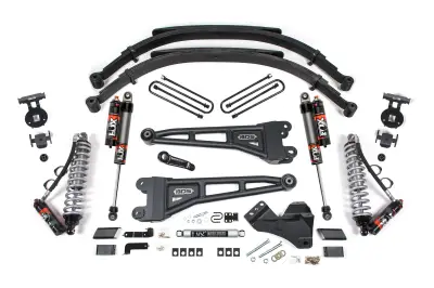 BDS 5 Inch Lift Kit w/Radius Arm FOX 2.5 Coil-Over Conversion Performance Elite and Leaf Springs for Ford F250/F350 Super Duty (23-25) 4WD Diesel (2211FPE)