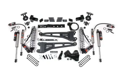 BDS 7 Inch Lift Kit w/Radius Arm FOX 2.5 Performance Elite Coil-Over Conversion and Rear Block Kit for Ford F250/F350 Super Duty (20-22) 4WD Diesel (1980FPE)