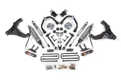 BDS 3 Inch Lift Kit FOX Coil-Over Conversion Chevy Silverado or GMC Sierra 2500HD/3500HD w/Overload (20-25) Diesel 4WD (1812FPE)