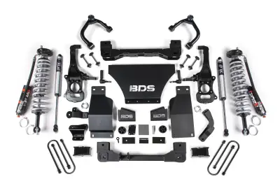 BDS 2.5 Inch Lift Kit FOX 2.5 Performance Elite Coil-Over w/Fox Shocks for Chevy Trail Boss or GMC AT4 1500 (2025) 4WD Gas (1855PSS)