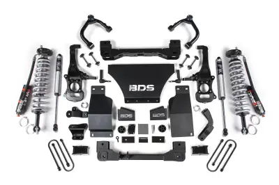 BDS 2.5 Inch Lift Kit FOX 2.5 Performance Elite Coil-Over w/Fox Shocks for Chevy Trail Boss or GMC AT4 1500 (2025) 4WD Diesel (1856PSS)