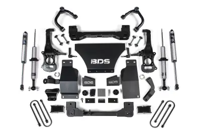 BDS 4 Inch Lift Kit w/Fox Shocks for Chevy Silverado or GMC Sierra 1500 (2025) 4WD Gas (1851FSR)