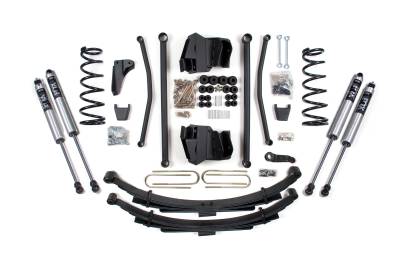 BDS 4 Inch Lift Kit w/Fox Shocks and Leaf Springs for 4" Axle Long Arm for Dodge Ram 2500 Power Wagon (09-13) 4WD Gas (1772H)