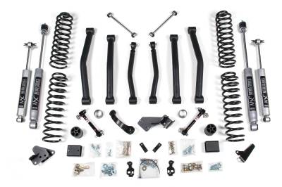 BDS 4 Inch Lift Kit w/Fox Shocks and Sway Bar Disconnects for Jeep Wrangler JK (12-18) 2-Door (1417FS)