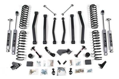 BDS 4.5 Inch Lift Kit w/Fox 2.5 PE Shocks and Sway Bar Disconnects for Jeep Wrangler JK (07-11) 4-Door (1413FPE)