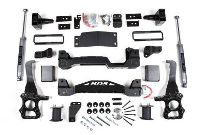 BDS 6 Inch Lift Kit w/Fox Shocks and 5" Rear Block for Ford F150 (15-20) 4WD (1532FS)