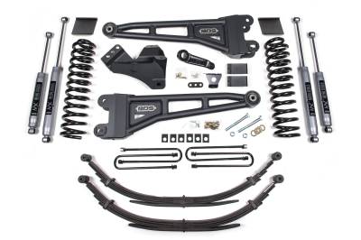 BDS 6 Inch Lift Kit w/Radius Arm and Fox Shocks for Ford F250/F350 Super Duty w/Factory 2" Rear Blocks (11-16) 4WD Diesel (1592FS)