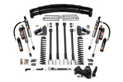 BDS 4 Inch Lift Kit 4-Link Conversion w/NX2 Shocks and Leaf Springs for Ford F250/F350 Super Duty (17-19) 4WD Diesel (1555H)