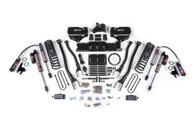BDS 4 Inch Lift Kit w/ 4-Link and NX2 Shocks for Ram 3500 w/6 Bolt Indexing Ring w/Overloads (19-24) 4WD Diesel (1671H)