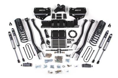 BDS 4 Inch Lift Kit w/ 4-Link and NX2 Shocks for Ram 3500 w/8 Bolt Indexing Ring and Overloads (19-24) 4WD Diesel (1673H)