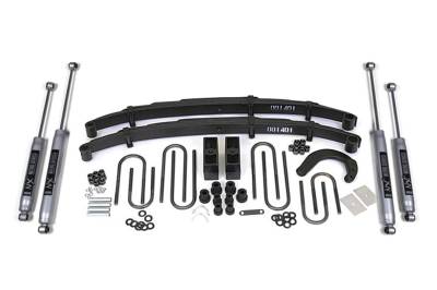 BDS 4 Inch Lift Kit w/Fox Shocks and 4" Rear Block for Chevy/GMC 3/4 Ton Truck/Suburban (77-87) 4WD (124FS)