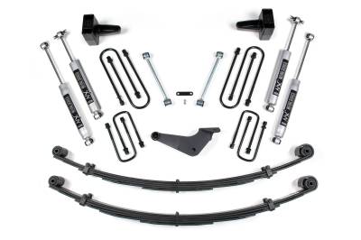 BDS 4 Inch Lift Kit w/Fox Shocks and Rear Block Kit for Ford Excursion (00-05) 4WD (300FS)