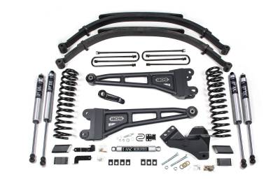 BDS 5 Inch Lift Kit w/Radius Arm and 5" Rear Block w/2 Leaf Main for Ford F250/F350 Super Duty (23-25) 4WD Diesel (2242FPE)