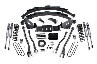 BDS 6 Inch Lift Kit w/ 4-Link and Leaf Springs Ram 3500 w/6 Bolt Indexing Ring (13-18) 4WD Diesel (1618FS)